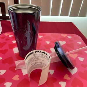 16oz cold tumbler 
Starbucks NWT purple steel cup